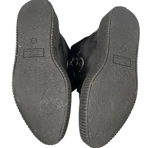 Marc by Marc Jacobs Black Leather combat Boots Size 37 designer fairy grunge - Picture 8 of 11